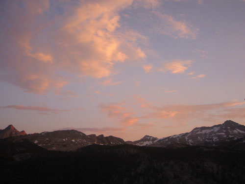 Sunset above the Big Arroyo