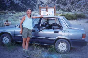 Leslie's car after bear visit