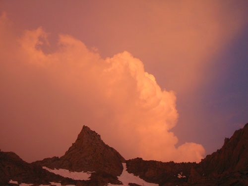 Sunset from Columbine Lake