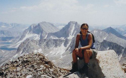 Leslie atop Mt. Julius Caesar.