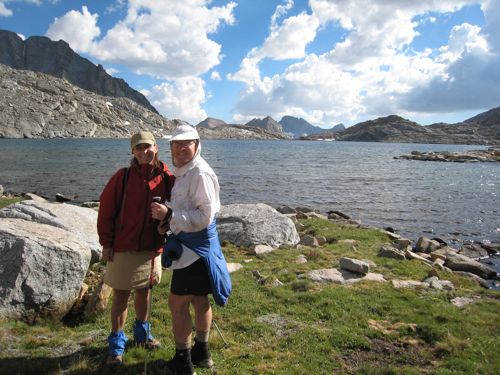 Kirsten and Ken somewhat cleaner after a refreshing swim in the lake