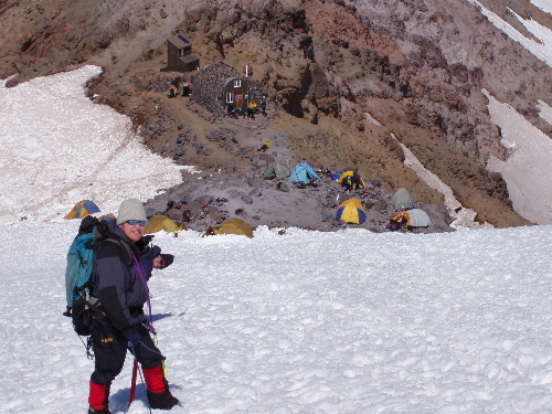 Ken and Dave just above Camp Schurman