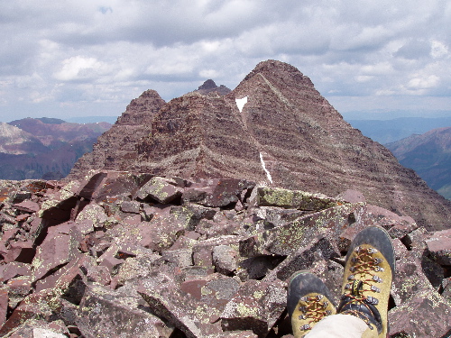 Summit of UN13722, before boulder ride