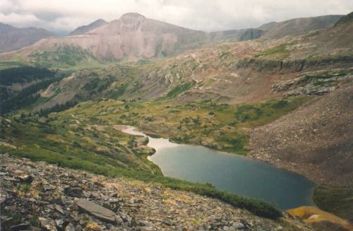 The view from White Dome in Colorado's San Juans.